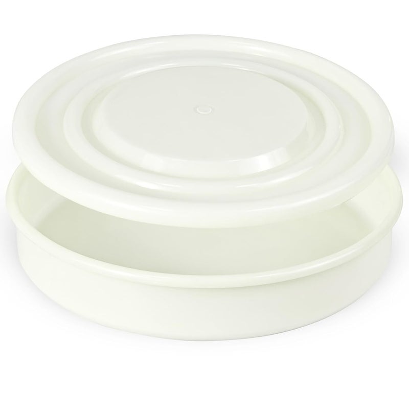 LVDALAB PVC Nylon Lab Sieve Pan with Lid, 7.9in(20cm) Diameter Sample Sifter Strainer for Industrial Lab Home - Image 1